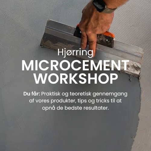 MicroCement Workshop fredag d. 24-05-2024 
